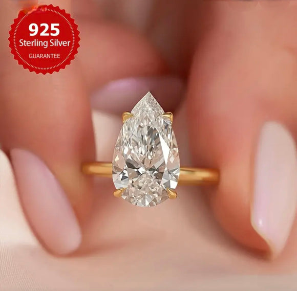 Radiance Pear-Cut 4CT Ring