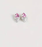 Radiance Duo Pink and Blue Sparkling Necklace Set