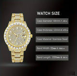 Regal Gold Iced Out Luxury Watch