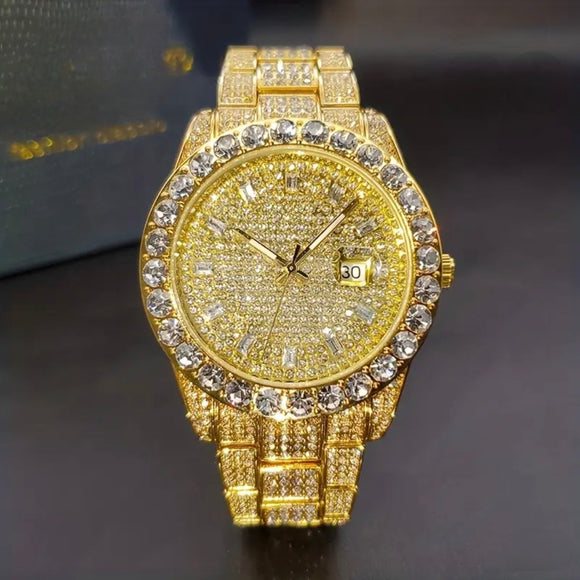 Regal Gold Iced Out Luxury Watch