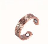 Adjustable Copper Magnetic Bracelet and Ring Set