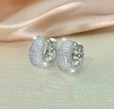 Radiance Pavé Huggie Hoops