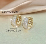 Radiance Pavé Huggie Hoops