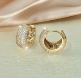 Radiance Pavé Huggie Hoops