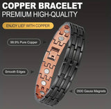 Mens Copper Magnetic Bracelet Premium Pain Relief and Energy Balance