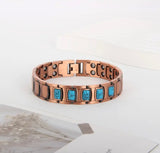 Copper Magnetic Turquoise Wellness Bracelet