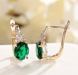 Emerald Elegance Drop Earrings