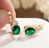 Emerald Elegance Drop Earrings