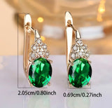 Emerald Elegance Drop Earrings