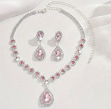 Luxurious Radiance Teardrop Jewelry Set