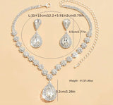 Luxurious Radiance Teardrop Jewelry Set