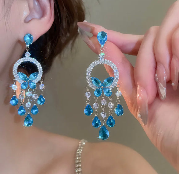 Aurelia Crystal Chandelier Earrings