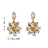 Crystal Bloom Drop Earrings