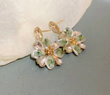 Crystal Bloom Drop Earrings