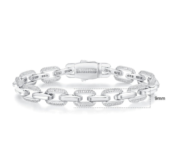 Sleek Link Contour Bracelet