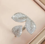 Radiant Petal Wrap Adjustable Ring