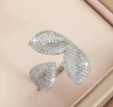 Radiant Petal Wrap Adjustable Ring