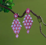 Fuschia Cascade Earrings