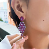 Fuschia Cascade Earrings