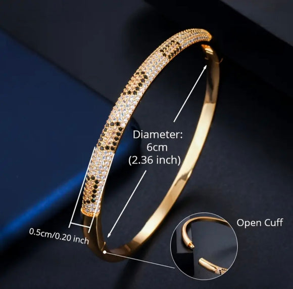 Panther Glow Cuff Bangle