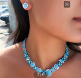 Turquoise Radiance Necklace and Earring Set