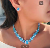 Turquoise Radiance Necklace and Earring Set