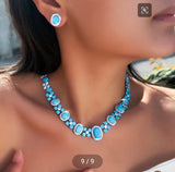 Turquoise Radiance Necklace and Earring Set