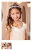 Baguette Rhinestone Headband | Flower Girl | Communion | Confirmation | Party |