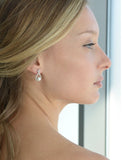 Infinity Style Pearl Teardrop Hali Earrings