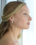 Infinity Style Pearl Teardrop Hali Earrings