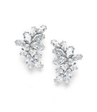 Marquise Crystal Cluster Earrings -vSilver