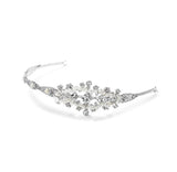 Pearl & Crystal Bridal Headband  - Silver