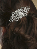Dramatic Vintage Crystal Bridal Brooch - Convertible