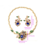 Regal Jardin Sapphire Statement Necklace Set