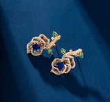 Regal Jardin Sapphire Statement Necklace Set