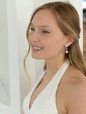 Ivory Grace Pearl Drop Earrings