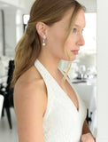 Ivory Grace Pearl Drop Earrings