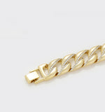14mm Pavé Cuban Link Bracelet