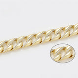 14mm Pavé Cuban Link Bracelet
