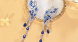 Serephina Blue Crystal Drop Earrings
