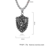 St. Michael Shield Pendant Necklace