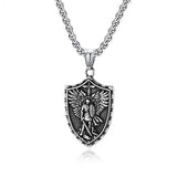 St. Michael Shield Pendant Necklace