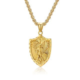 St. Michael Shield Pendant Necklace