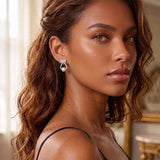 Pearl and Bow Drop Earrings