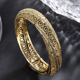 Gold Vintage Scroll Bangle