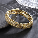 Gold Vintage Scroll Bangle