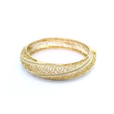 Gold Vintage Scroll Bangle