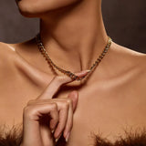 Luxe Verona Gold Link Chain Necklace