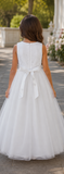 Girls Lace Flower Girl Dress – Ankle Length Tulle Party Dress
