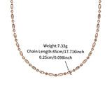 Golden Drift Chain Necklace